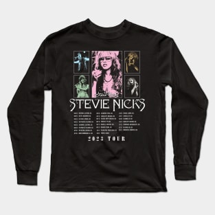 Stevie Nicks Vintage Rock Music 2023 Tour Live in Concert Long Sleeve T-Shirt